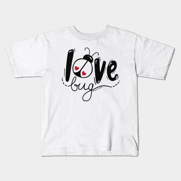 Love Bug ©GraphicLoveShop Kids T-Shirt by GraphicLoveShop